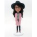 Custom Bobblehead Girl in Black Jeans and red Converse