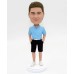 Man Casual in Short and Polo Shirt Bobblehead