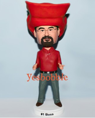 Man in a Big Hat with Shooting Hands Custom Bobblehead