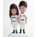 Personalized Baseball Fan Couple Bobblehead
