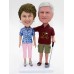 Casual Couple Personalized Bobblehead