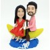 Couple Sailing On Banana Boat Bobblehead