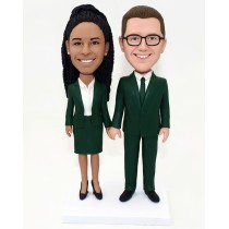 Executive Couple Custom Bobbleheads