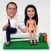 Personalized Couple Sit on The Chair Bobblehead