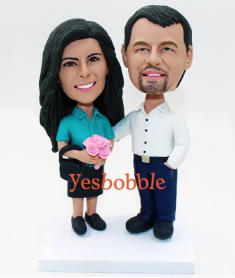 Traditional Couple Bobblehead, Anniversary Gift Idea