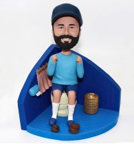 Funny Toilet Guy Personalized Bobblehead