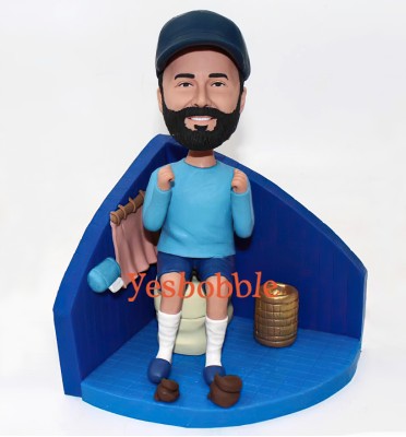 Funny Toilet Guy Personalized Bobblehead