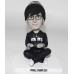 Young Man Custom Bobblehead in Black and White