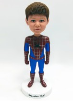 Boy In Spiderman Costume Bobblehead