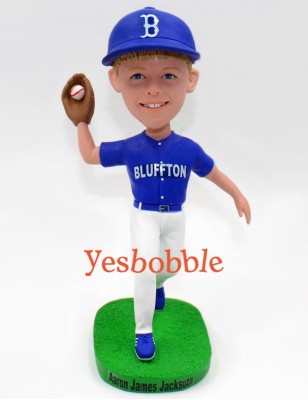 Little Baseball Pitcher Custom Bobblehead