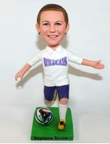 Little Girl Soccer Player Custom Bobblehead