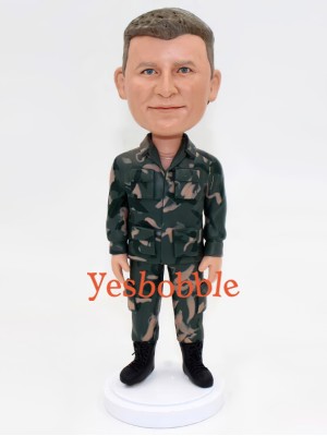 Military Custom Bobblehead Doll 