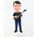 Personalized Bass Player Bobblehead Doll