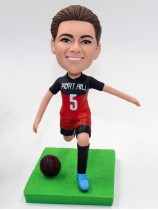 Female Soccer Player Custom Bobblehead