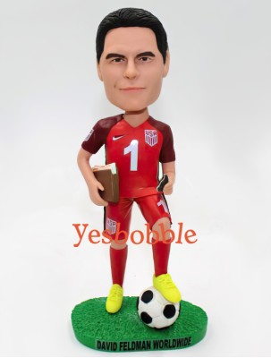 Soccer Player with Oreo Custom Bobblehead