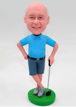 Stylish Golfer Custom Bobblehead