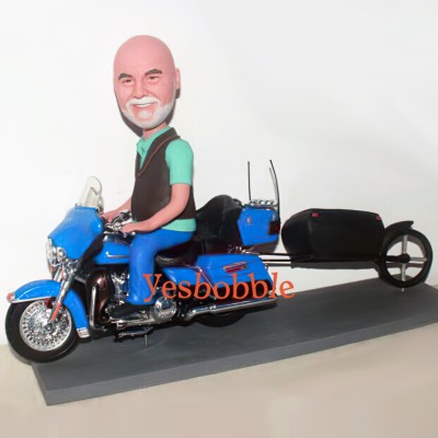 Harley Motor Traveler Custom Bobblehead