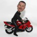 Male In Suit On Motorbike Bobblehead