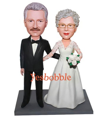 Anniversary Wedding Couple Custom Bobblehead