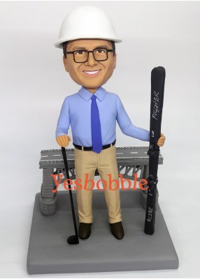 Bridge Engineer Custom Bobblehead