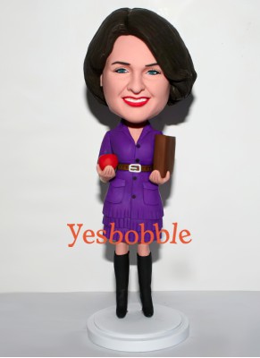 Custom Female Teacher Bobblehead Doll
