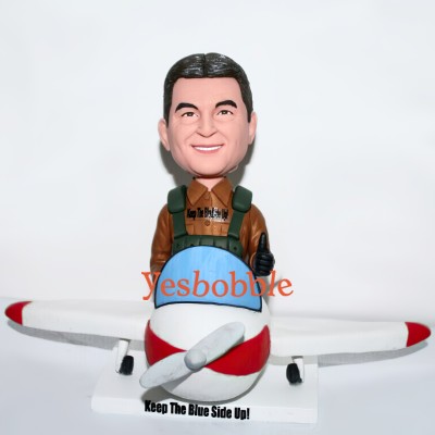 Custom Pilot Bobblehead Doll