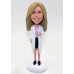 Female Doctor With Lab Coat Bobblehead