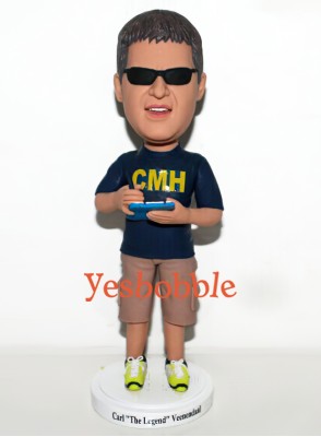 Male Coach With Clipboard Bobblehead