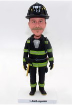Male Fireman Custom Bobblehead