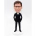 Man Executive Suit Bobblehead with Hands in Pocket