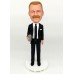 Man in Suit Holding a Can of Beer Bobblehead