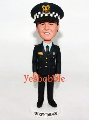 Police Chief Bobblehead Doll